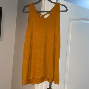 Women's Sleeveless Knit Tank Top - Mustard